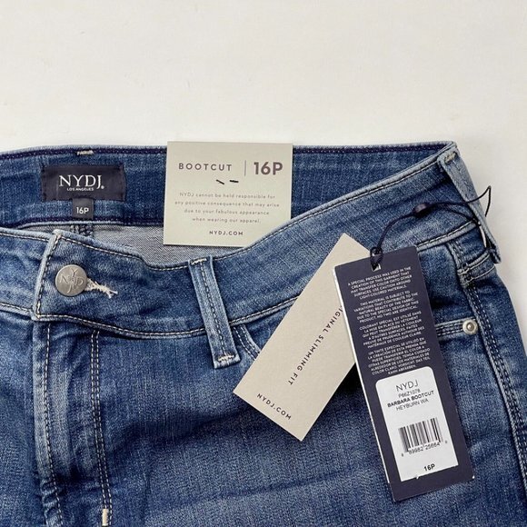 NYDJ‎ Premium Denim Barbara Bootcut Jeans Women 16P NWT Stretch Cotton Pockets - Picture 6 of 11